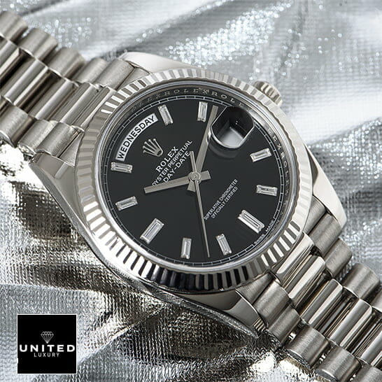 Rolex Day-Date 118239 Replica Black Dial with Diamonds Replica