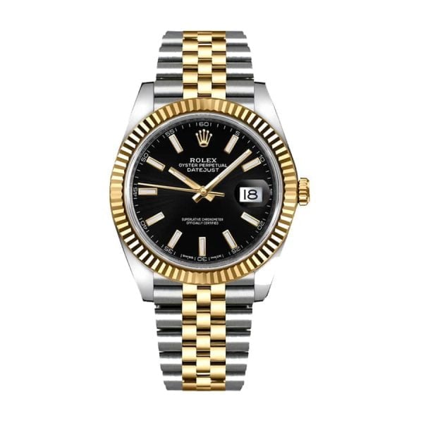 rolex-datejust-126333-41mm-yellow-gold-steel-black-dial-replica