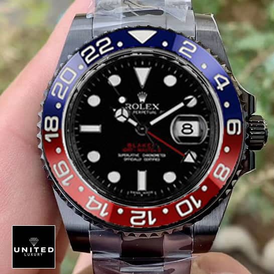 Rolex Pepsi Black 126710BLRO-0001 Two tone Bezel Replica