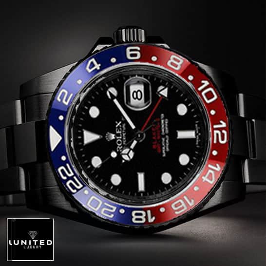 Rolex Pepsi Black 126710BLRO-0001 Blue Red Bezel Replica