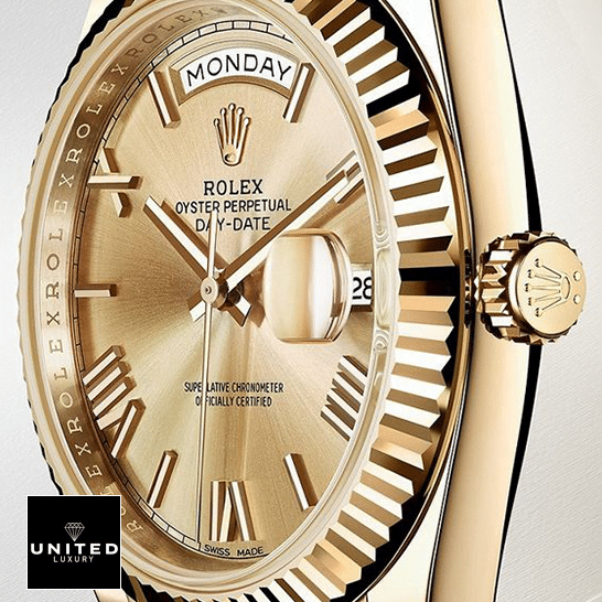 Rolex Day-Date II 228238-0007 KW Yellow Gold Champagne Dial Replica