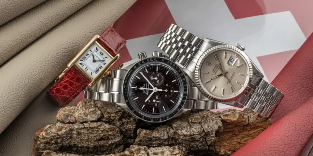 replica watches on the swiss flag